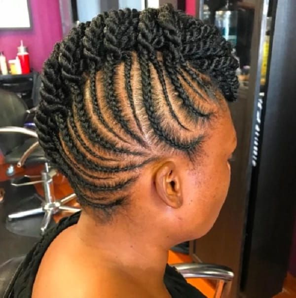 Best Twist Hairstyles For Weddings ? Tuko.co.ke For Braids And Twists Fauxhawk Hairstyles (Photo 5 of 25)