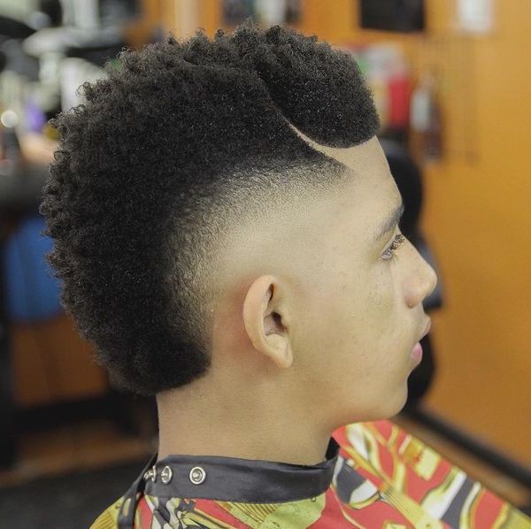 Black Mohawk Hairstyles, African American Mohawk Hairstyles For Men Throughout Mohawks Hairstyles With Curls And Design (Photo 7 of 25)