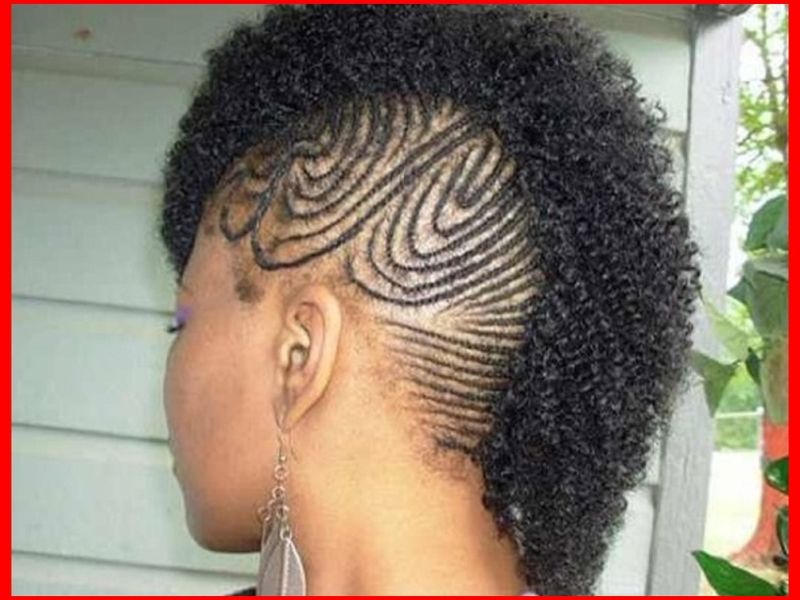 Braided Mohawk Hairstyles With Weave » African And Black Hairstyles Intended For Small Braids Mohawk Hairstyles (View 6 of 25)