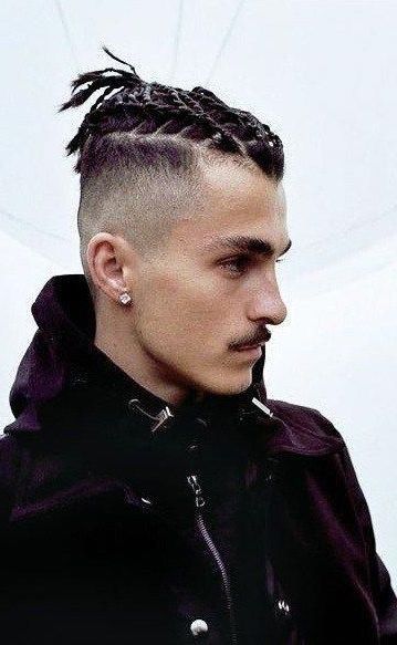 Braided Top Knot Undercut Clean Shave #menshairstyles | Mens For High Mohawk Hairstyles With Side Undercut And Shaved Design (Photo 25 of 25)