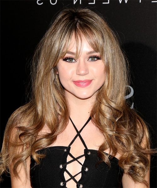 Brec Bassinger Voluminous Long Wavy Formal Hairstyle With Layered In Most Recent Voluminous Wavy Layered Hairstyles With Bangs (View 14 of 25)