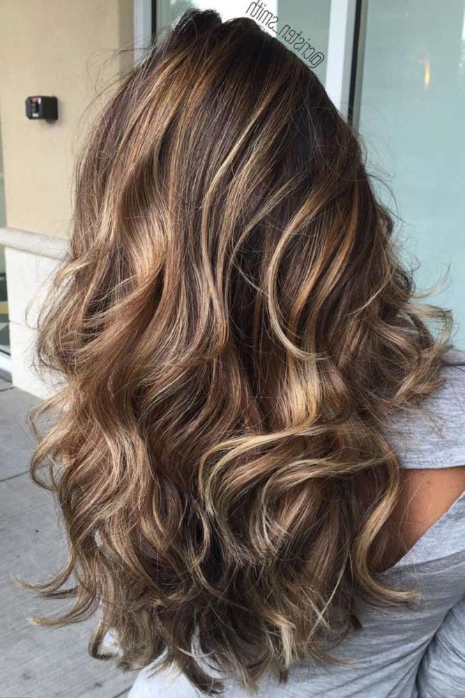 Espresso Balayage With Caramel Tones | Hair & Beauty | Pinterest With Most Popular Medium Brown Tones Hairstyles With Subtle Highlights (View 2 of 25)