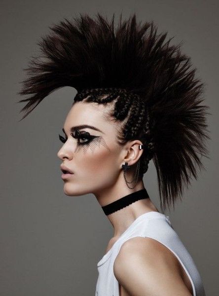 Flare Magazine – Punk | Avant Garde Hair In 2018 | Pinterest | Hair Throughout Punk Rock Princess Faux Hawk Hairstyles (View 7 of 25)
