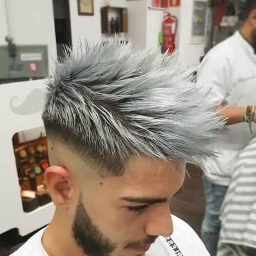 Frosted Tips Bald Fade With Beard | Hair | Hair Cuts, Hair, Hair Styles Regarding Mohawk Hairstyles With Length And Frosted Tips (Photo 3 of 25)