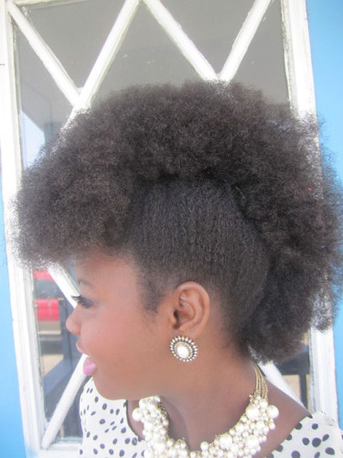 Fun, Fancy And Simple Natural Hair Mohawk Hairstyles Pertaining To Mohawk Hairstyles With Vibrant Hues (View 11 of 25)