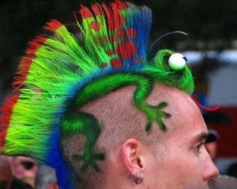 Gecko Mohawk Hairstyle (courtesy: Design Dautore) | For Art's With Regard To Ride The Wave Mohawk Hairstyles (View 9 of 25)
