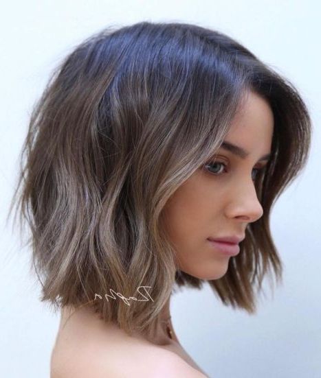 Hairstyle. Super Haircuts For Short Wavy Hair Inspiration: Haircuts With Most Recently Point Cut Bob Hairstyles With Caramel Balayage (Photo 17 of 25)