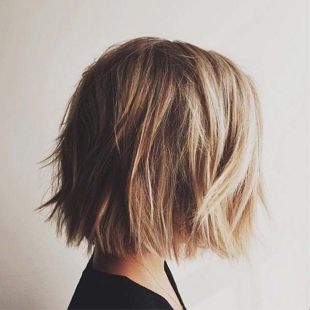 How To Do The Non Mom Bob | Hair! | Pinterest | Short Hair Styles With Regard To Most Up To Date Straight Rounded Lob Hairstyles With Chunky Razored Layers (Photo 14 of 25)