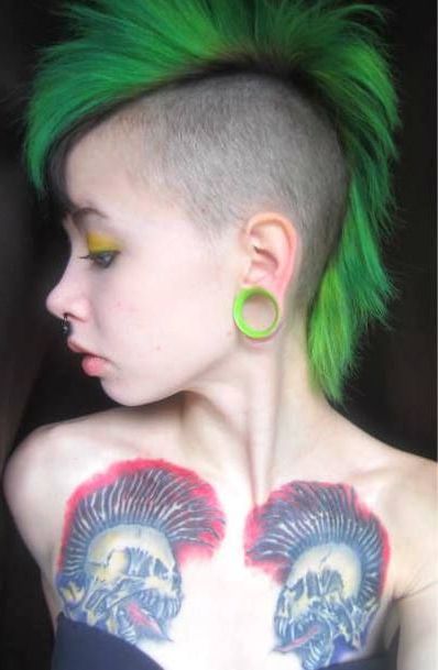 Image Result For Short Mohawk Hairstyles For Ladies Punk | Hair With Regard To Mohawk Hairstyles With An Undershave For Girls (Photo 22 of 25)