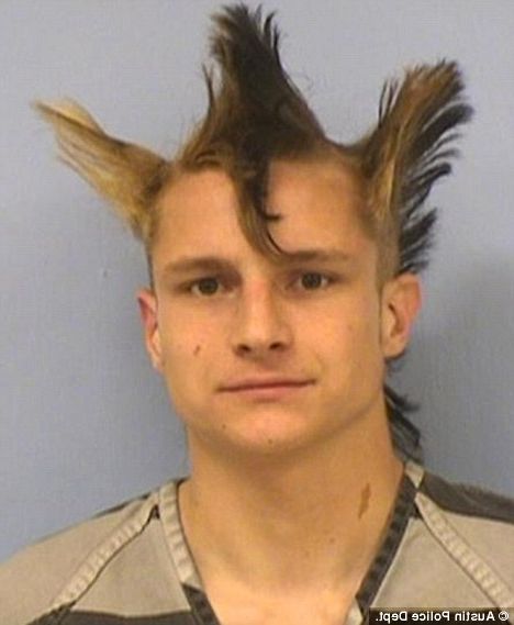 Johnathan Washburn, With Bizarre Triple Mohawk, Arrested For Inside Ride The Wave Mohawk Hairstyles (View 18 of 25)