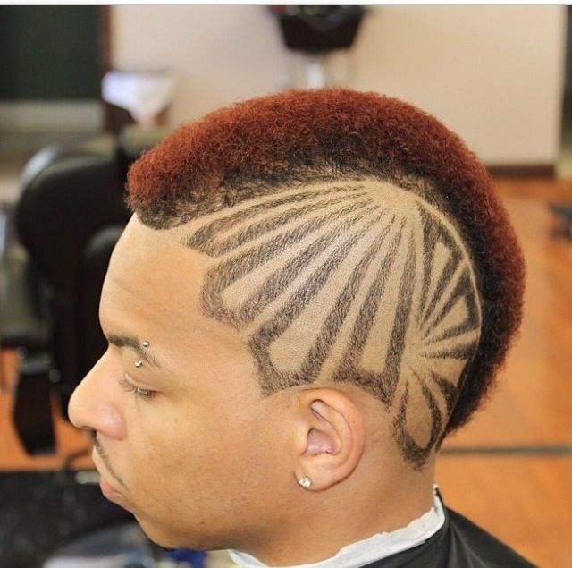 Kool Mohawk With Design | Black Men Haircuts. | Pinterest | Hair Inside Designed Mohawk Hairstyles (Photo 4 of 25)