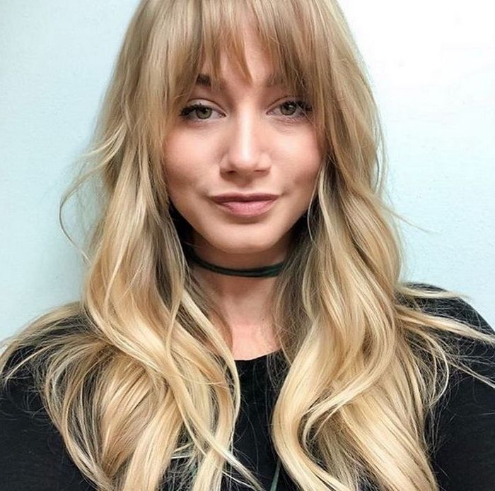 Long Layered Hairstyles 2018 2019 Subtle Soft Big Waves With Bangs Pertaining To Most Popular Loose And Layered Hairstyles (View 13 of 25)