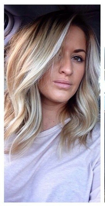 Love The Platinum Streak. | Hair | Pinterest | Hair, Hair Styles And Pertaining To Most Up To Date Platinum Layered Side Part Hairstyles (Photo 1 of 25)