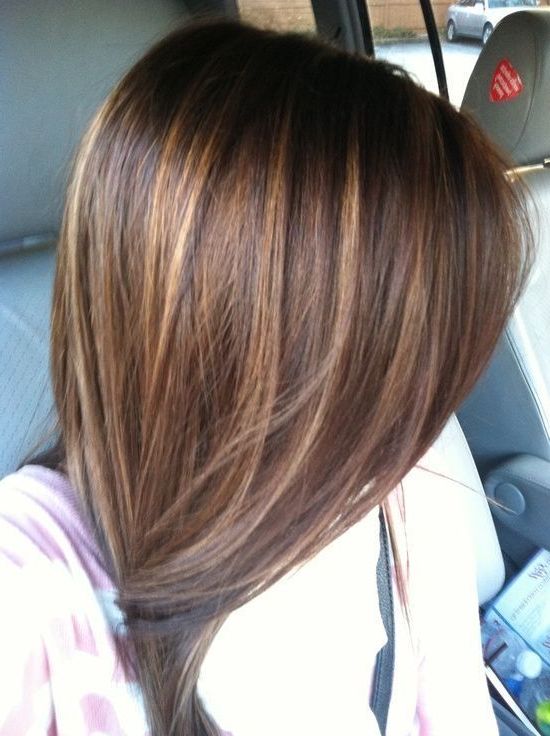 Medium Length Hair Highlights With Caramel Color In Best And Newest Medium Brown Tones Hairstyles With Subtle Highlights (View 12 of 25)