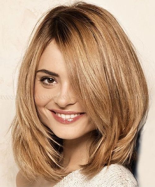 Medium Length Hairstyles For Straight Hair – Medium Length Layered For Most Popular Shoulder Length Layered Hairstyles (View 15 of 25)