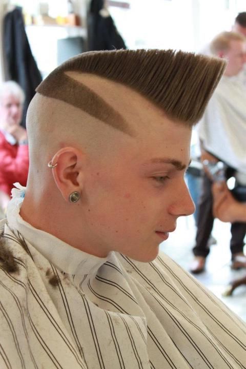 Men's Hair, Haircuts, Fade Haircuts, Short, Medium, Long, Buzzed For High Mohawk Hairstyles With Side Undercut And Shaved Design (Photo 22 of 25)
