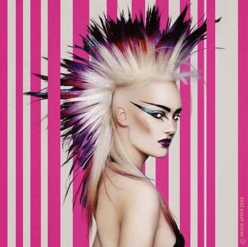 Mohawk Girls! – The Haircut Web Throughout Pink And Purple Mohawk Hairstyles (View 14 of 25)