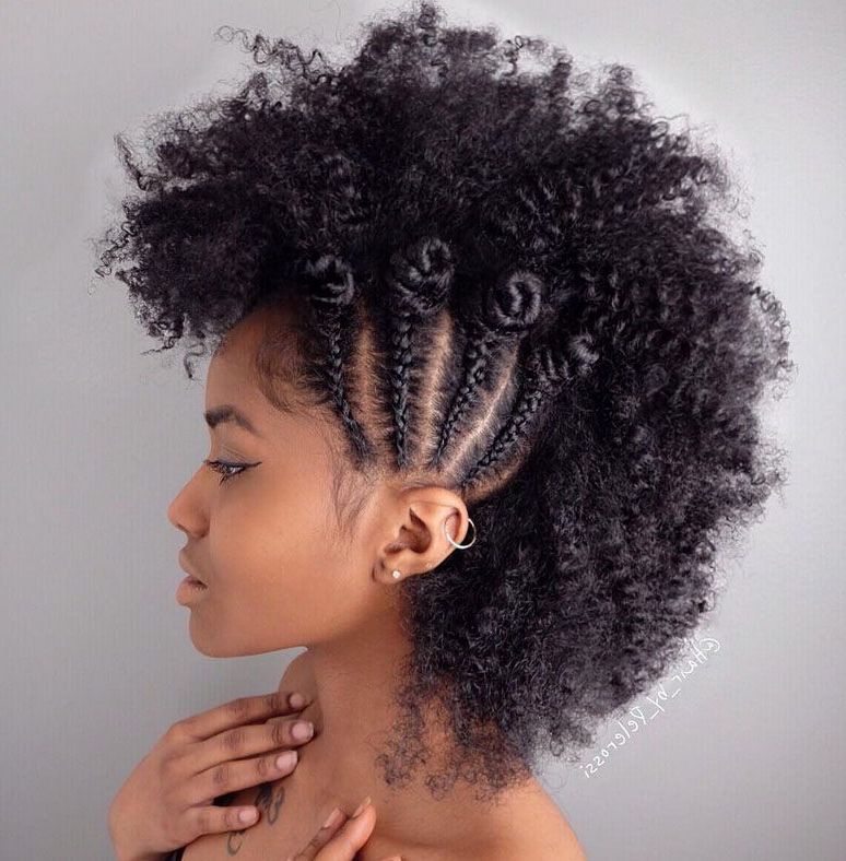 Mohawk Hairstyles For Natural Hair In 2018 | Hairstyles/clothes Within Cute And Curly Mohawk Hairstyles (Photo 21 of 25)
