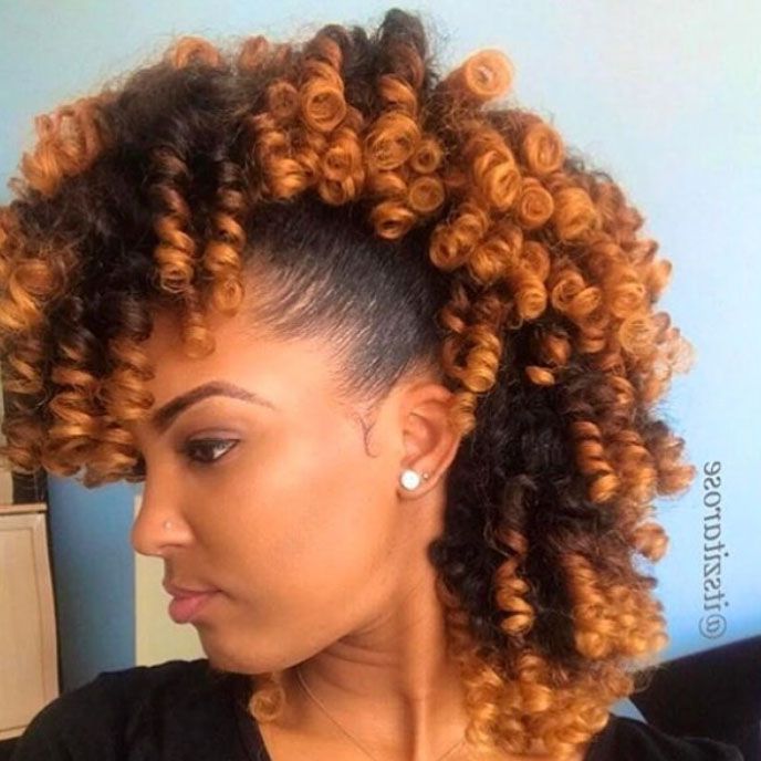 Mohawk Hairstyles For Natural Hair In 2018 | Natural Dezign With Cute And Curly Mohawk Hairstyles (Photo 11 of 25)