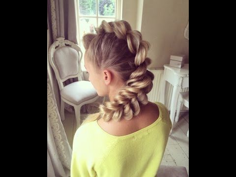 Mohawk Pull Through Braidsweethearts Hair Design – Youtube With Braided Tower Mohawk Hairstyles (Photo 4 of 25)