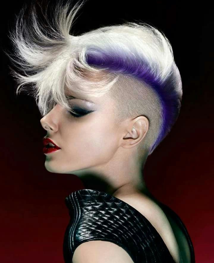 Most Popular Mohawk Do. | Sexy Silver Hair | Pinterest | Hair, Hair Inside Extravagant Purple Mohawk Hairstyles (Photo 8 of 25)