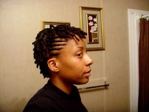 Natural Hair Protective Style: Faux Hawk Tutorial With Flat Twist With Regard To Braids And Twists Fauxhawk Hairstyles (Photo 16 of 25)