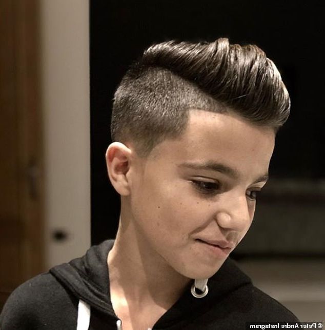 Peter Andre's Son Junior, 13, Is Dubbed His Mini Mefans After Pertaining To Innocent And Sweet Mohawk Hairstyles (Photo 25 of 25)
