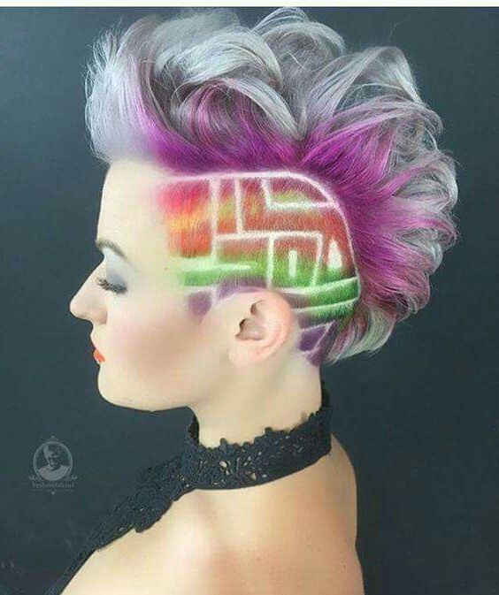 Pin† † Brian † † On ? Hair Stylist ? In 2018 | Hair, Hair With Pink And Purple Mohawk Hairstyles (Photo 12 of 25)