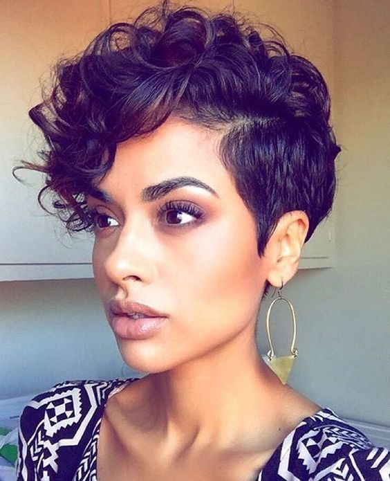 Pinhairstylezz On Trends | Short Hair Styles, Curly Hair With Classy Wavy Mohawk Hairstyles (Photo 13 of 25)