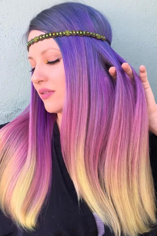 Purple Ombre Hair Color Beautiful 50 Cool Ideas Of Lavender Ombre Intended For Lavender Ombre Mohawk Hairstyles (Photo 16 of 25)