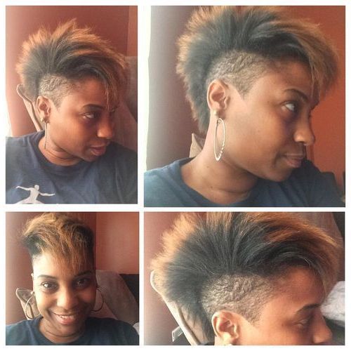 Wide Mohawk Fade For Black Women | Big Chop | Hair Styles, Natural Throughout Divine Mohawk Like Updo Hairstyles (Photo 22 of 25)