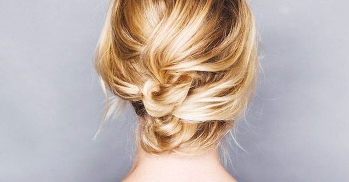 12 Incredibly Chic Updo Ideas For Short Hair | Byrdie With Bohemian Braided Bun Bridal Hairstyles For Short Hair (View 14 of 25)