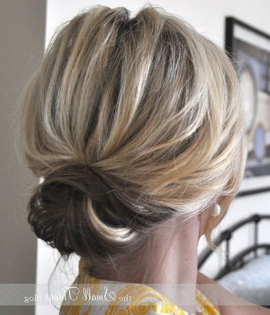 12 Short Updo Hairstyles Ideas: Anyone Can Do – Popular Haircuts With Regard To Low Messy Chignon Bridal Hairstyles For Short Hair (View 23 of 25)