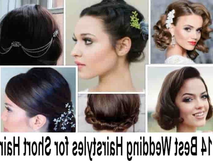 14 Best Indian Bridal Hairstyles For Short Hair: Photos, Tips For Short Length Hairstyles Appear Longer For Wedding (View 20 of 25)