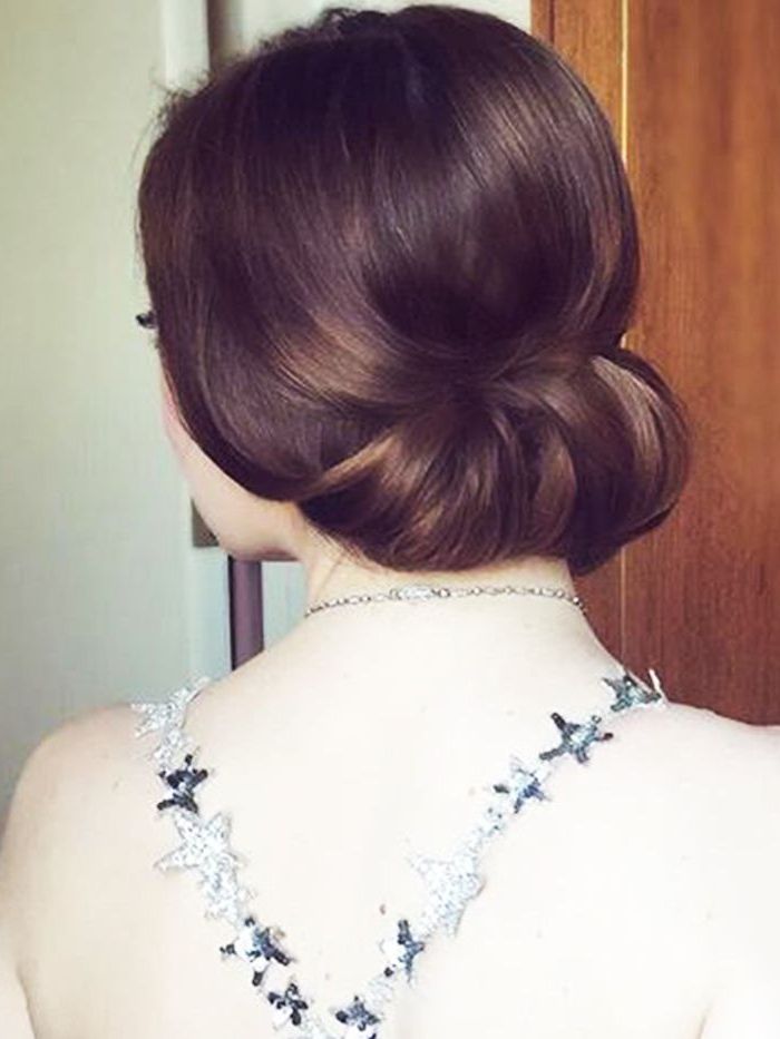 15 Updos For Thin Hair That You'll Love | Byrdie With Chic And Sophisticated Chignon Hairstyles For Wedding (View 20 of 25)
