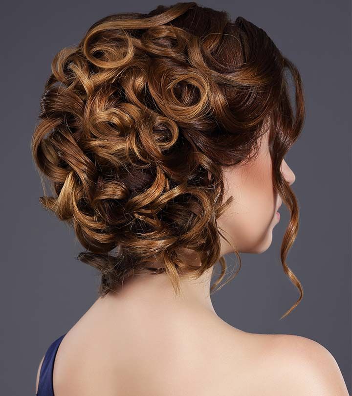20 Incredibly Stunning Diy Updos For Curly Hair In Curly Ponytail Wedding Hairstyles For Long Hair (View 10 of 25)