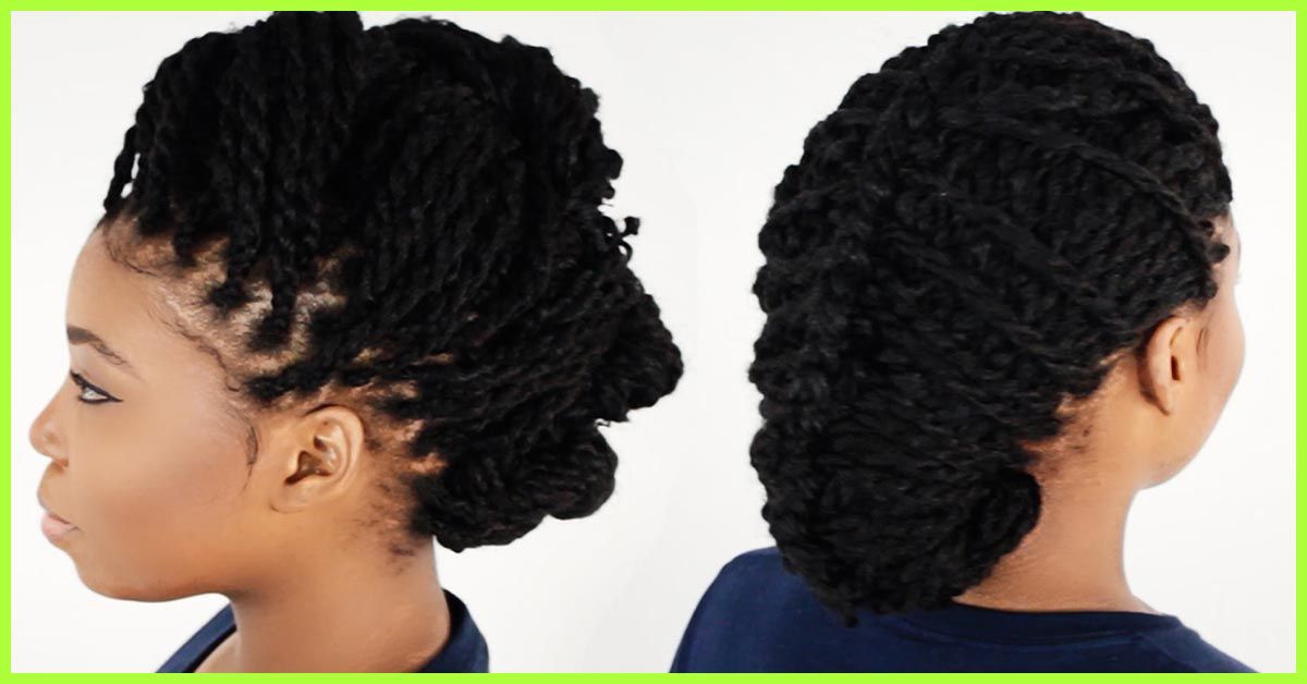 20 Irresistible Ways To Style Your Kinky Twists Pertaining To Two Toned Twist Updos For Wedding (View 9 of 25)