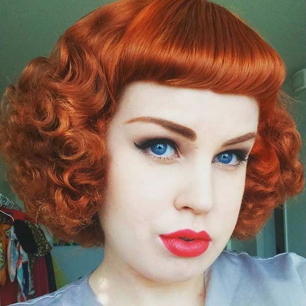 21 Pin Up Hairstyles That Are Hot Right Now | Stayglam With Regard To Pin Up Curl Hairstyles For Bridal Hair (View 19 of 25)