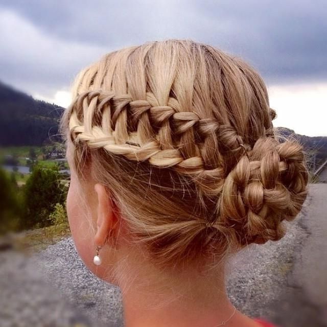 22 Great Braided Updo Hairstyles For Girls – Pretty Designs Throughout Side Lacy Braid Bridal Updos (View 25 of 25)