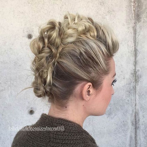 23 Faux Hawk Hairstyles For Women | Page 2 Of 2 | Stayglam Throughout Formal Faux Hawk Bridal Updos (View 10 of 25)