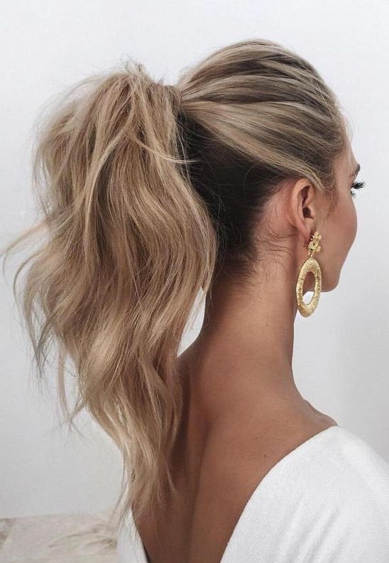 28 Casual Wedding Hairstyles For Effortlessly Chic Brides In Voluminous Half Ponytail Bridal Hairstyles (View 25 of 25)