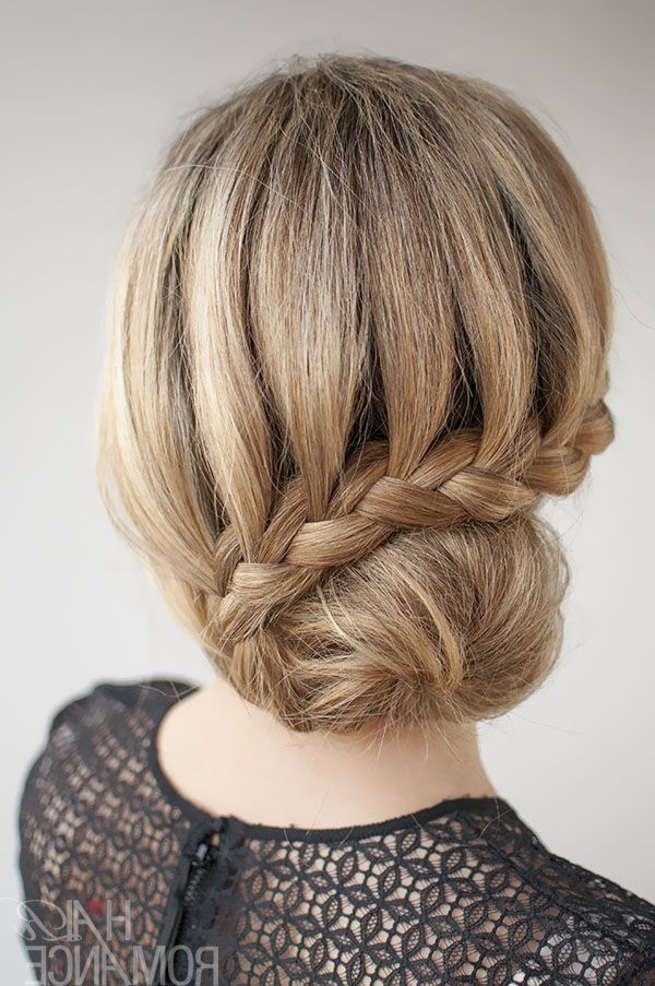 30 Buns In 30 Days – Day 7 – Lace Braided Bun – Hair Romance Throughout Side Lacy Braid Bridal Updos (View 22 of 25)