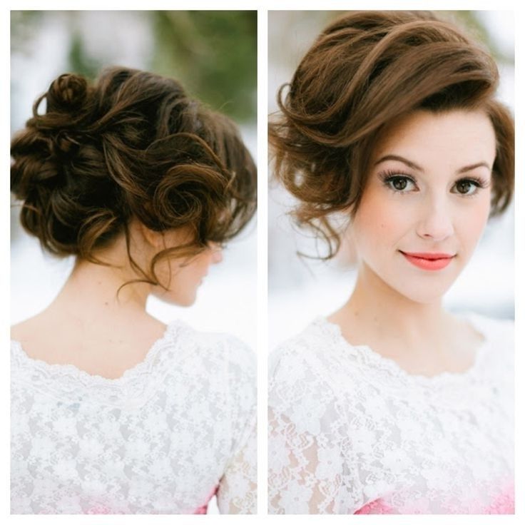 30 Hottest Bridesmaid Hairstyles For Long Hair – Popular Haircuts Within Curly Bob Bridal Hairdos With Side Twists (View 24 of 25)
