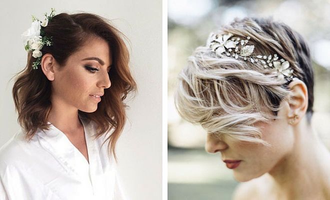 31 Wedding Hairstyles For Short To Mid Length Hair | Page 2 Of 3 Pertaining To Short Spiral Waves Hairstyles For Brides (View 14 of 25)