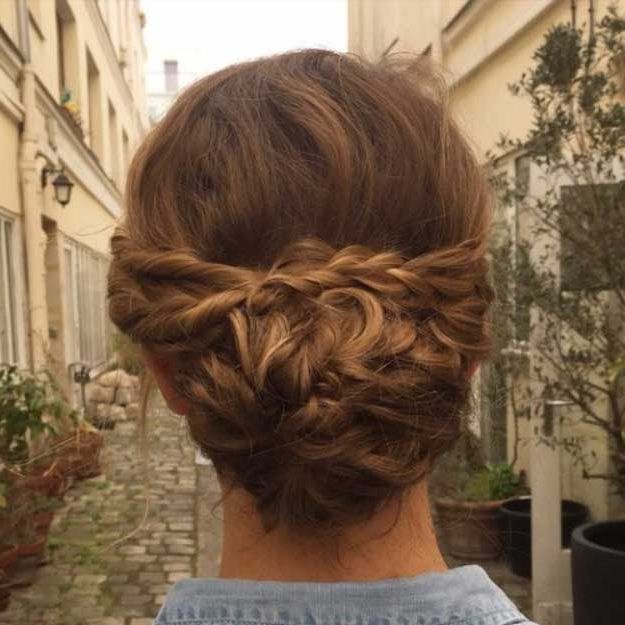 36 Best Hairstyles For Brides – Page 36 Of 36 – The Goddess In Bohemian Braided Bun Bridal Hairstyles For Short Hair (View 15 of 25)