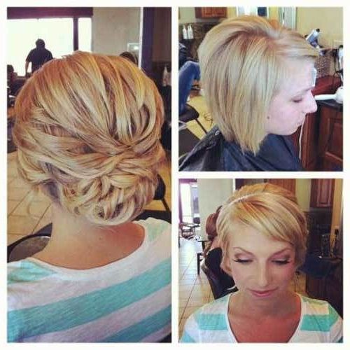 40 Best Short Wedding Hairstyles That Make You Say “Wow!” | Hair Inside Loose Wedding Updos For Short Hair (View 2 of 25)