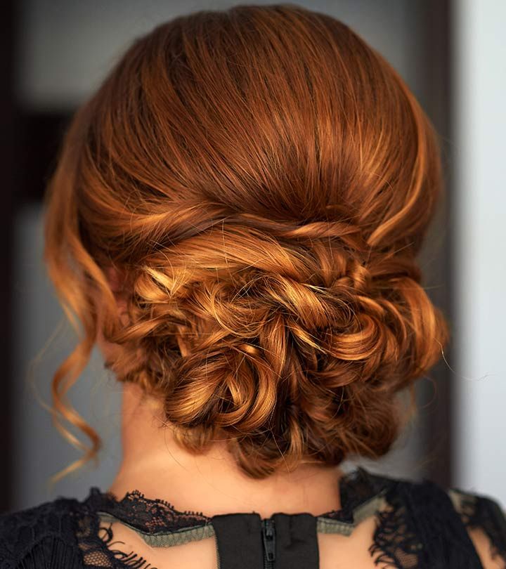 40 Quick And Easy Updos For Medium Hair Throughout Bohemian Braided Bun Bridal Hairstyles For Short Hair (View 18 of 25)