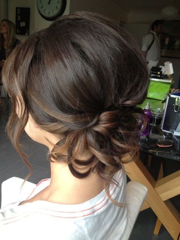 42 Beautiful Bridesmaid Hair Ideas | Hair ?? | Pinterest | Wedding Inside Loose Wedding Updos For Short Hair (View 1 of 25)