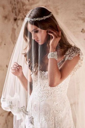 42 Wedding Hairstyles With Veil | Wedding Hair | Wedding Dresses For Tender Bridal Hairstyles With A Veil (View 1 of 25)