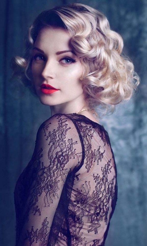 45 Short Wedding Hairstyle Ideas So Good You'd Want To Cut Hair Within Short Wedding Hairstyles With Vintage Curls (View 2 of 25)